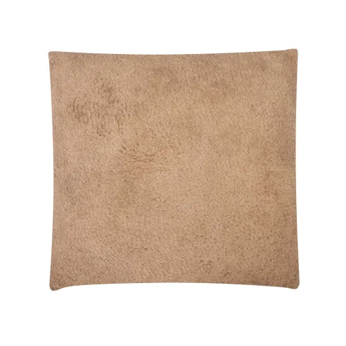 Almohadon Algodon Marron Boucle 45*45 Camel en Beige - Textiles, Uruguay | Divino