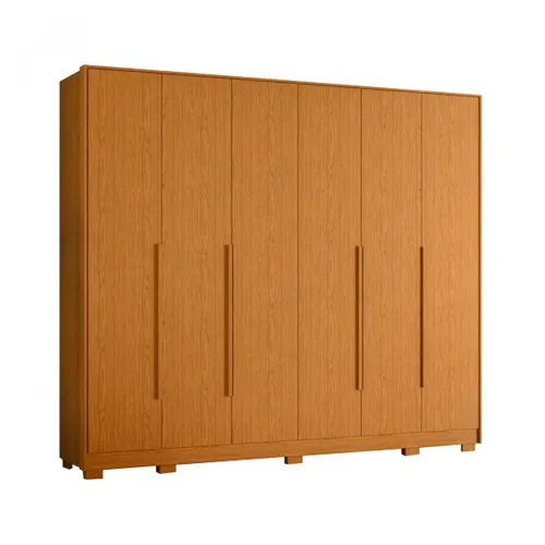 Ropero 6 puertas 6 cajones - Fascínio - Marrón en Marrón - Roperos y placares, Uruguay | Rústico Hogar