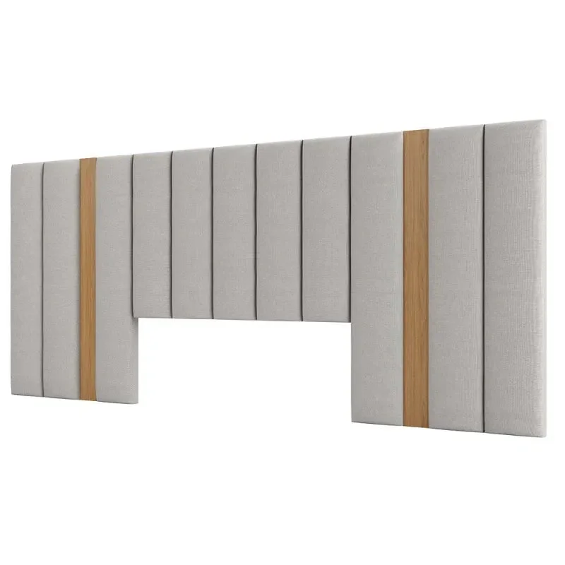 Respaldo de cama Lorena 300CM - Lino en Gris - Respaldos de cama, Uruguay | Balton, vista 3