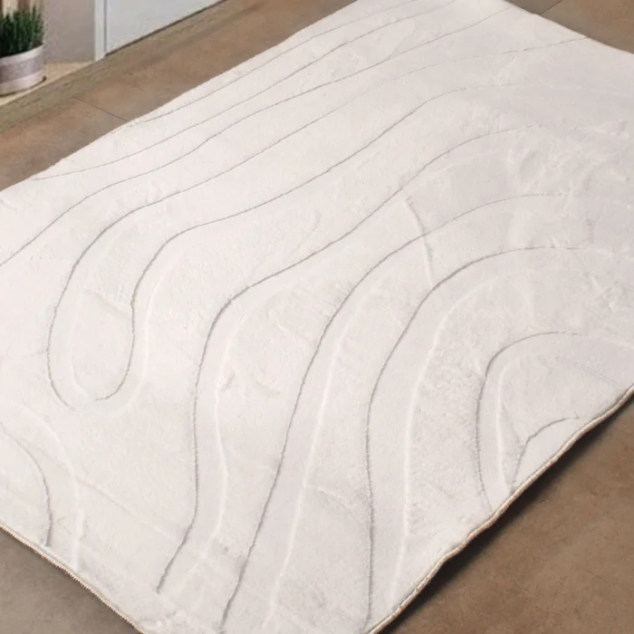 Alfombra Bellagio Jacquard 100×150 en Blanco - Alfombras, Uruguay | Tiendas Montevideo