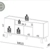 Aparador Buffet Linea Lisboa 100% MDF - Aparadores y recibidores, Uruguay | Balton, vista 9 de 10