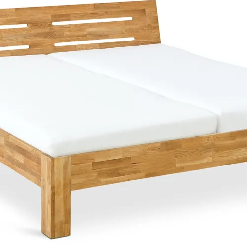 Estructura cama OLSKER 160x200 roble en Madera natural - Dormitorio, Uruguay | JYSK