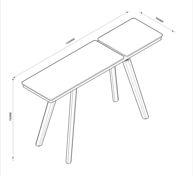 Recibidor 140CM - Linea Ares - Aparadores y recibidores, Uruguay | Balton, vista 3