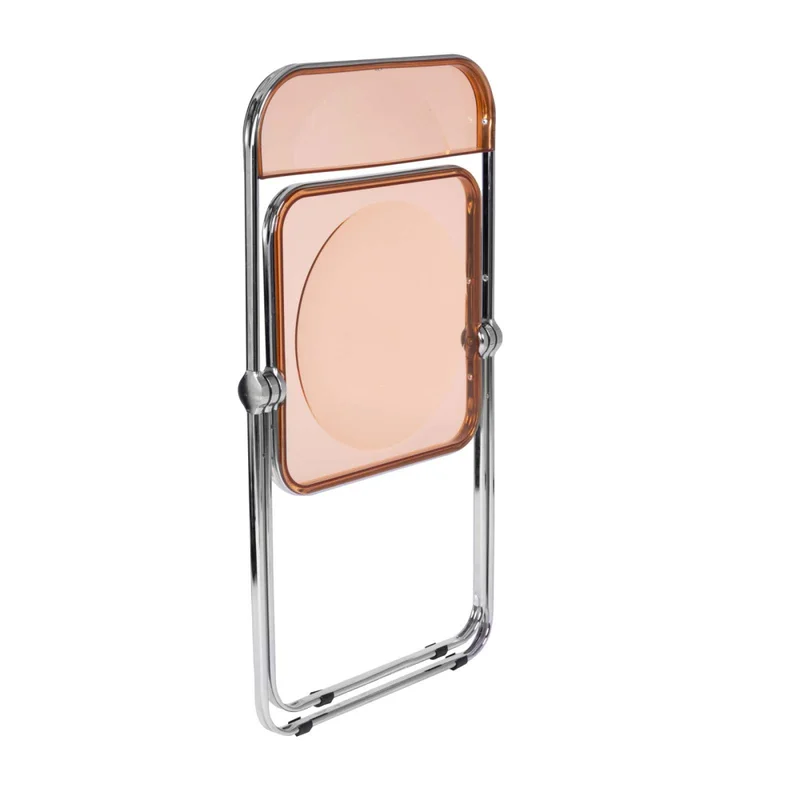Silla De Comedor Pet-y-metal Marron Sofía en Naranja - Sillas, Uruguay | Divino, vista 4