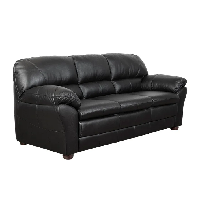 Sillón 3 Cuerpos Cuero Negro Florencia en Negro - Sillones y sofás, Uruguay | Divino, vista 2