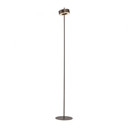 LAMPARA DE PIE ANILLO MARRÓN DIMERIZABLE Y CCT 9W CON CONTROL - 140CM en Marrón - Lámparas de pie, Uruguay | Iluminica