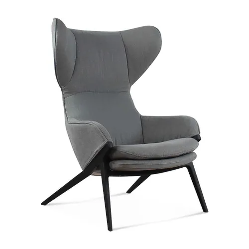 P22 Wingback Chair en Gris - Butacas, banquetas y puffs, Uruguay | Mad for Modern
