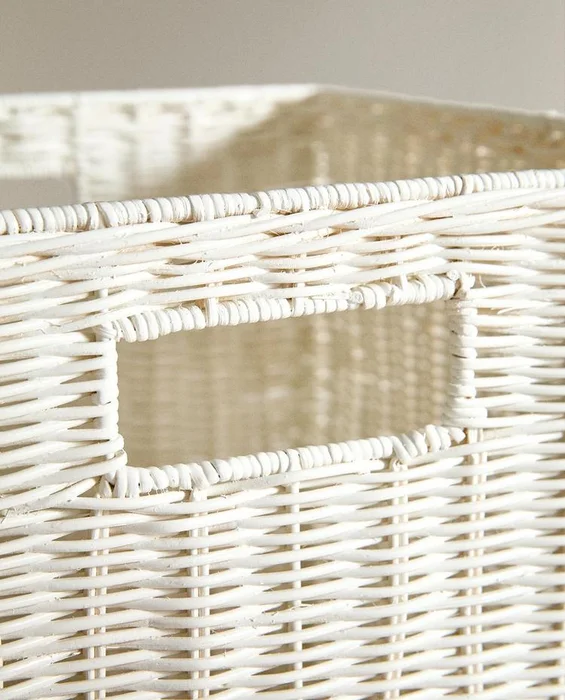 CESTA CUBO RATÁN en Blanco - Canastos, Uruguay | Zara Home, vista 5