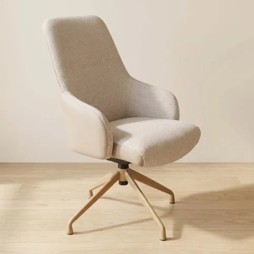 Silla De Oficina Gerencial Tela-y-metal Gris Minerva en Gris - Escritorios y sillas de escritorio, Uruguay | Divino