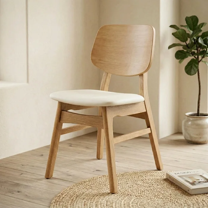 Silla de Comedor Madera natural Arcadia - Línea Serena en Madera natural - Sillas, Uruguay | Ecowood
