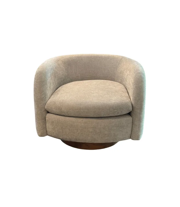 BUTACA CATALINA GIRATORIA D85 en Beige - Butacas, banquetas y puffs, Uruguay | Más Infinito Casa