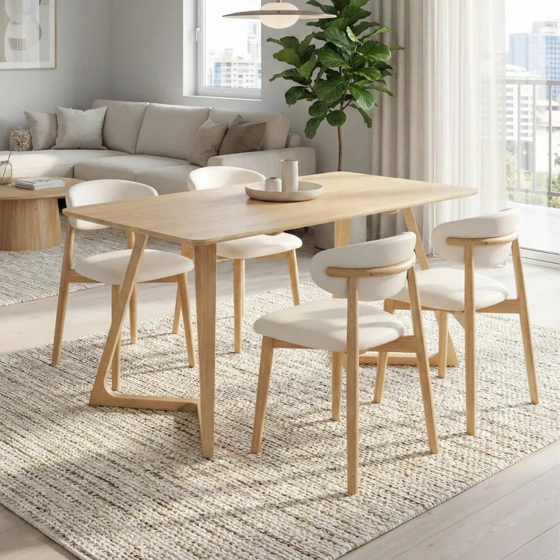 Silla de comedor de madera Moderna - Caliza en Blanco - Sillas, Uruguay | Balton, vista 4