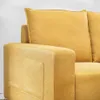 Sillón Londres 2 Cuerpos - Amarillo en Amarillo - Sillones y sofás, Uruguay | Aihaus, vista 4 de 4