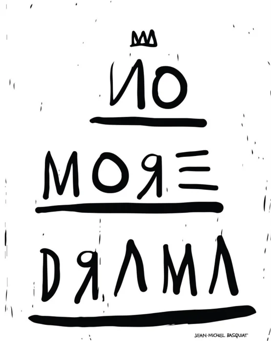NO MORE DRAMA WHITE en Blanco - Láminas, Uruguay | Mara Estudio