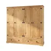 Ropero 4 puertas 2 Cajones Madera - Linea mexicana - Natural en Madera natural, Uruguay | Rústico Hogar, vista 2 de 5