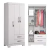 Ropero 3 puertas Flex en Blanco - Roperos y placares, Uruguay | La Cueva Muebles, vista 2 de 18