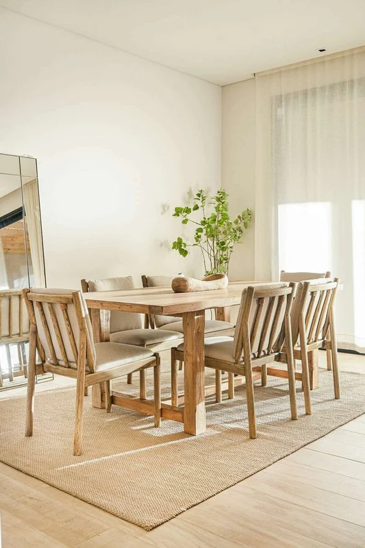 MESA COMEDOR APOLO - 2.00 X 1.00 MTS en Madera natural - Mesas de comedor, Uruguay | La Iberica, vista 8