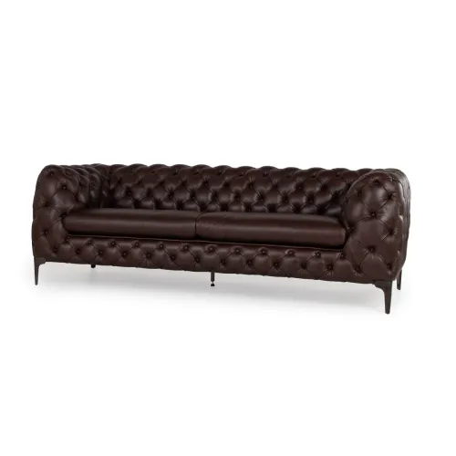 Sofá Rembrandt - Cuero Advanced - 3 cuerpos - Havana - (Preventa) en Marrón - Sillones y sofás, Uruguay | NYR