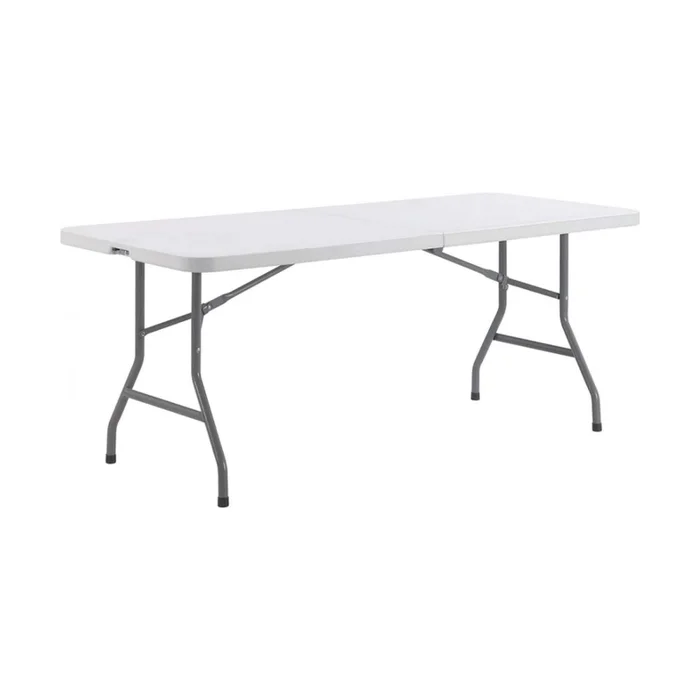 Mesa Plegable Polietileno-y-metal Blanco Bagan en Blanco - Muebles para el exterior, Uruguay | Divino, vista 2