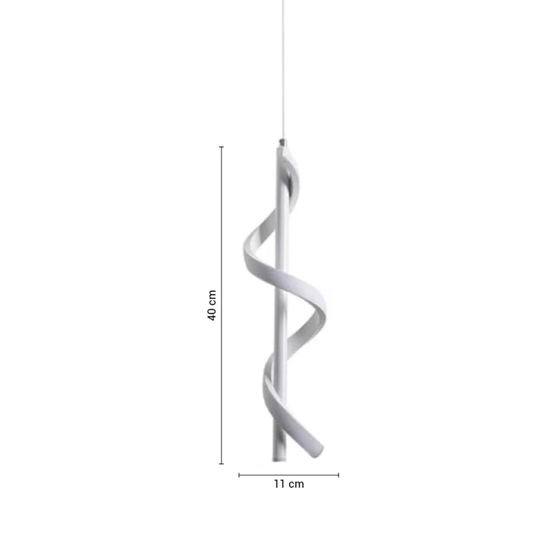 Lámpara Colgante LED Ribeiro Blanco en Blanco - Lámparas colgantes, Uruguay | Serlux, vista 5