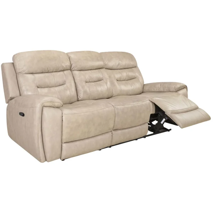 Sillón 3 Cuerpos Cuero Memphis Beige en Beige - Sillones y sofás, Uruguay | Divino, vista 2