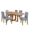 Juego De Comedor 6 Sillas Mdp Sillas Tampizadas en Gris - Mesas de living, Uruguay | Soy Hogar, vista 2 de 6