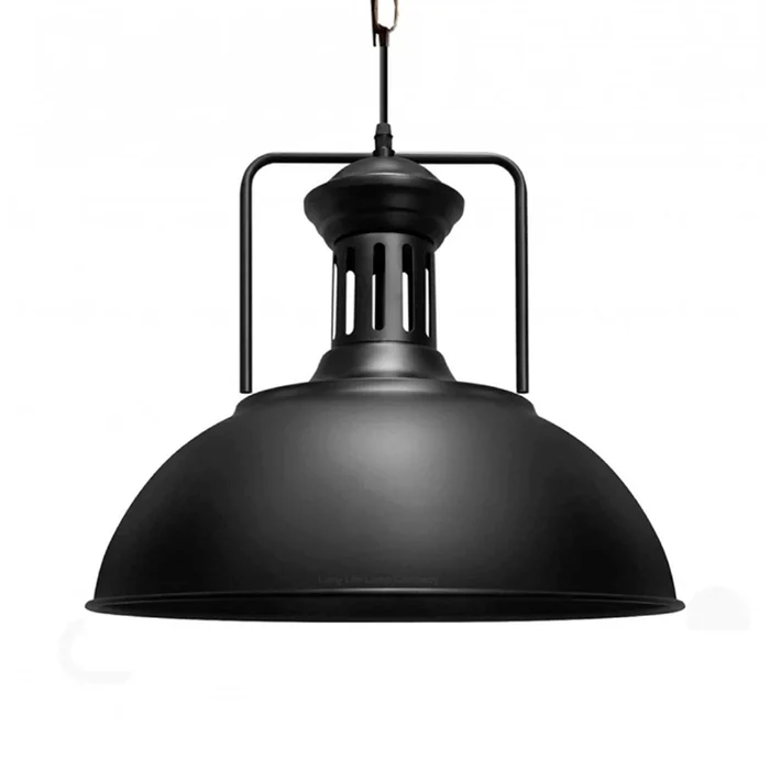 Lámpara galponera Fénix en Negro - Lámparas colgantes, Uruguay | Alta Gracia Deco