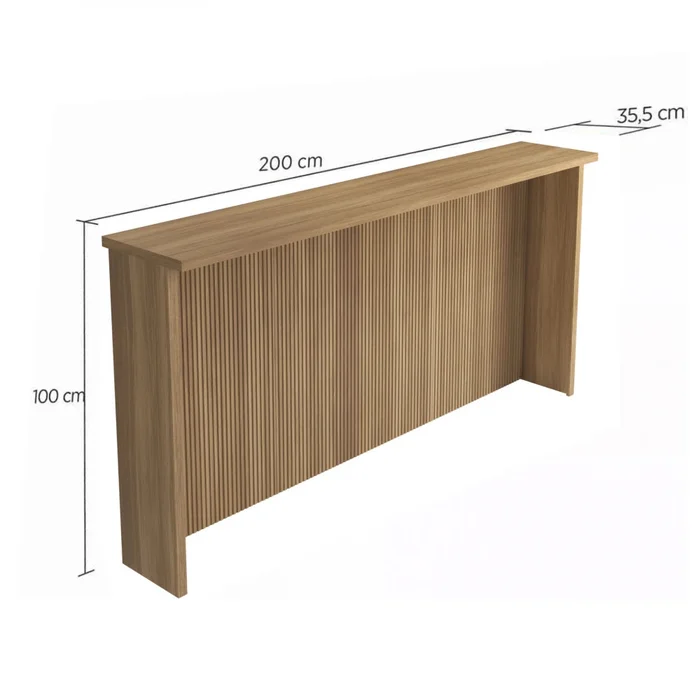 Isla desayunador - Sueca 200cm Marrón en Madera natural - Mesas de arrimo, Uruguay | Ecowood, vista 3