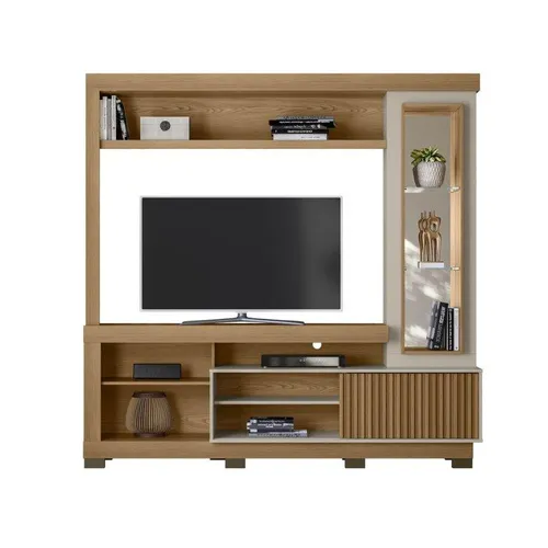 Rack Línea NEW BAHIA en Madera natural - Muebles para TV, Uruguay | Igoa