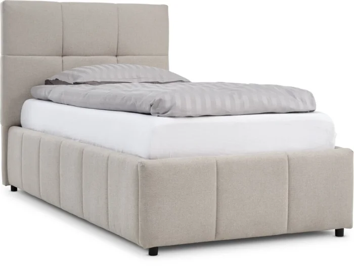 Estructura cama VEMMELEV 1 Plaza 90x190 beige en Beige - Dormitorio, Uruguay | JYSK