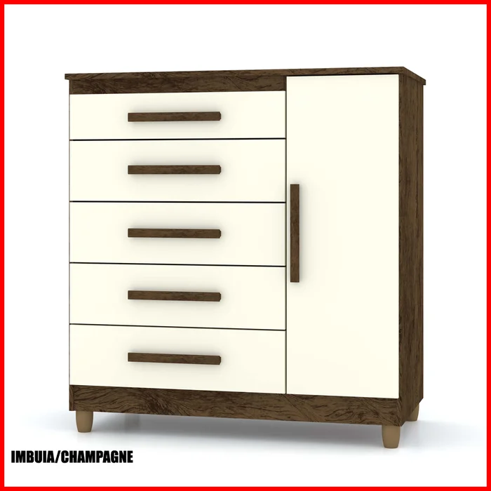 Comoda cajonera con puerta – Line 20016 en Multicolor - Cómodas, Uruguay | Punto Unión
