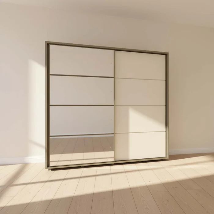 Placard Ropero 2 Puertas Mdf Marron Cavic en TABACO BLANCO - Roperos y placares, Uruguay | Divino
