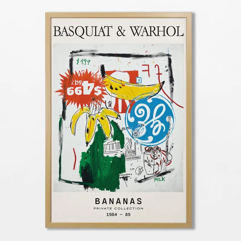 Basquiat & Warhol - Bananas en Multicolor - Láminas, Uruguay | La Cuadrería