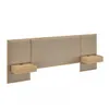 Respaldo Queen con mesa de luz Gael - Moderna - Hanover en Beige - Respaldos de cama, Uruguay | Rústico Hogar, vista 1 de 3
