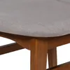 Silla Cleo - Nogal - Respaldo laminado - Tela Rústica - Tostado (CH) en Beige - Butacas, banquetas y puffs, Uruguay | NYR, vista 5 de 6