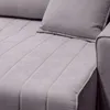Sofa Retráctil 3 Cuerpos Tela Gris Connecticut en Gris - Sillones y sofás, Uruguay | Divino, vista 4 de 4