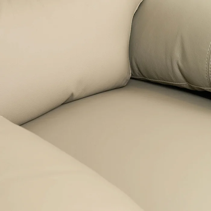 Recliner Manual 1 Cuerpo Cuero Marron Lina Taupe en Beige - Sillones y sofás, Uruguay | Divino, vista 6