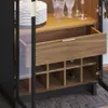 Cristalero Aparador Bar Modular 2 Puertas Vidrio Luz Led - Aparadores y recibidores, Uruguay | Lais Muebles, vista 3 de 5