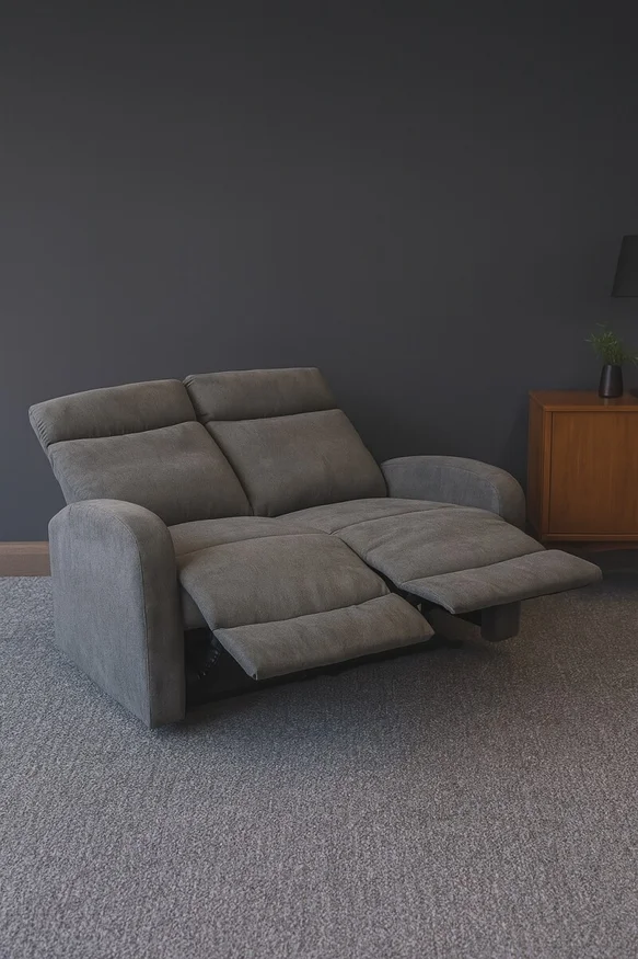 Reclinable Fine 2 cuerpos, grafito — Serra Amoblamientos en Gris - Sillones y sofás, Uruguay | Serra Amoblamientos, vista 2
