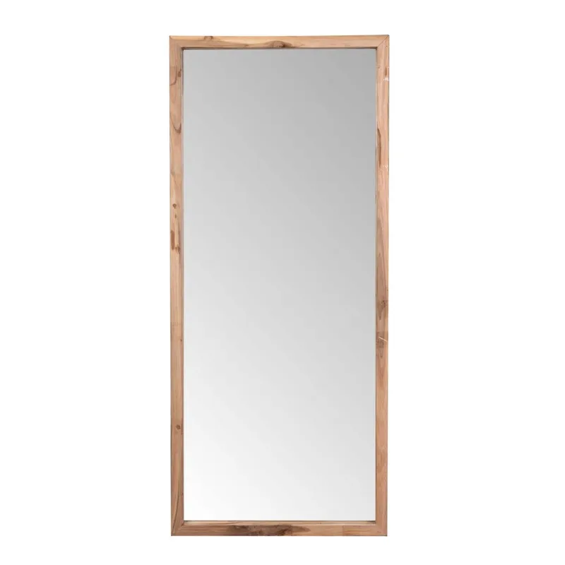 Espejo Pie 60x140cm Madera-de-teca Natural-beige Natural en Madera natural - Espejos, Uruguay | Divino