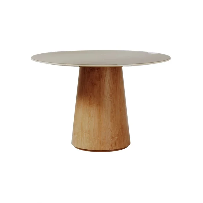 Mesa de Comedor Ana - Redonda - Línea Nevada - Blanco en Blanco - Mesas de comedor, Uruguay | Ecowood, vista 7