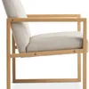 Sillón KALUNDBORG tela 1 cuerpo arena/roble en Madera natural - Butacas, banquetas y puffs, Uruguay | JYSK, vista 3 de 5