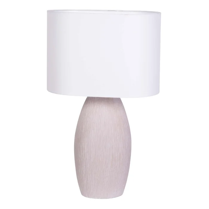Lámpara De Mesa Ml2432 Natural/beige Resina Ml243227 en Beige - Lámparas de mesa, Uruguay | Divino