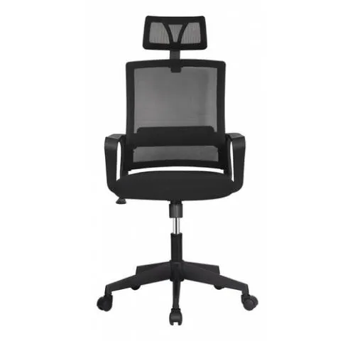 Silla ejecutiva Mesh Apoya cabeza Base Cromada - Escritorios y sillas de escritorio, Uruguay | Que Sal Muebleria
