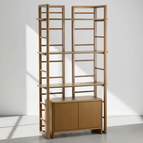 Biblioteca Madera Natural-beige Capella en Madera natural - Bibliotecas, Uruguay | Divino