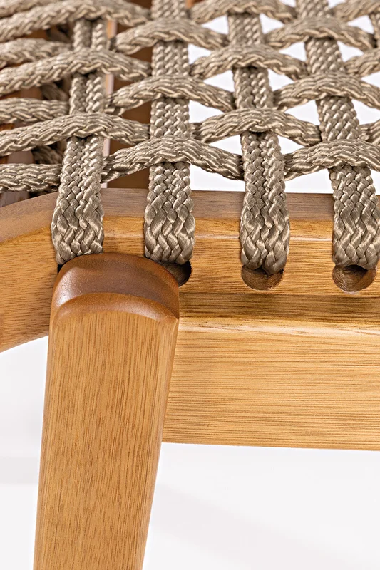 SILLA TRACO CUERDA RAMI 56x62x85CM JATOBA en Madera natural - Muebles para el exterior, Uruguay | Vinibel, vista 6