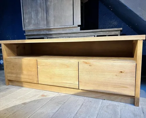 Mueble Tv Rack ,adera Maciza Arenado Rústico Ozark A Elección en Madera natural, Uruguay | Ozark Home, vista 2