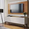 Rack para TV 1.4 - Línea Nevada - Natural/Blanco en Blanco - Muebles para TV, Uruguay | Ecowood, vista 1 de 4