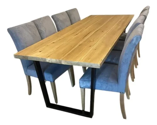 Juego Comedor Industrial 2x1 - 8 Sillas De Vestir - Ozark A Eleccion en Multicolor - Mesas de comedor, Uruguay | Ozark Home