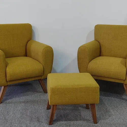 COMBO 2x butacas + banqueta - Muebles Da Vinci en Mostaza - Sillones y sofás, Uruguay | Muebles Da Vinci